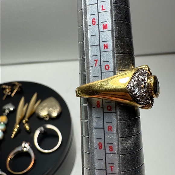 Vintage random lot of Jewelry - rings earrings - Picture 4 of 8